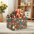 thumbnail image 5 of ASKETAM Large Christmas Gift Basket Empty Storage Bin for Toys & Holiday Decor (Santa Claus Brown), 5 of 7