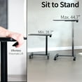 thumbnail image 5 of VIVO Pneumatic 28" x 16" Over Sofa Laptop Table, Mobile Desktop, Black, 5 of 8
