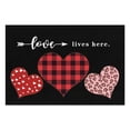 thumbnail image 2 of Cloth Placemats Set Of 6 Linen Non Slip Table Placemats Valentines Day Love Dinner Mats for Outdoor Tables Desk Kitchen, 2 of 2