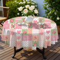thumbnail image 4 of Pioneer Flower Floral Print Pattern Round Tablecloth 60 X 60 Inch, Wrinkle Resistant Wipeable Table Cloth for Kitchen Dining Picnic Patio Party, 4 of 6