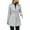 Gray, variant on Clearance!FUNUONY Trench Coat Women's Business Casual Herringbone Wool Coat Button Up Notch Collar Jacket Long Cardigans Winter Coats Windbreaker Gray S