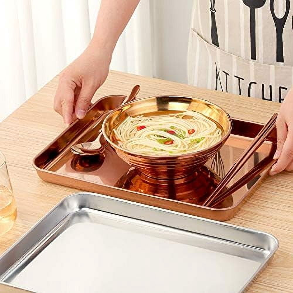 Stainless Steel Baking Sheets: Nonstick Rectangular Cake Pan for Oven Cooking