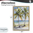 thumbnail image 4 of Stupell Industries Coastal Sandy Palms Duo Ocean View Gold Floating Frame Canvas Art, 21 x 31, by Petals Prints Design, 4 of 8