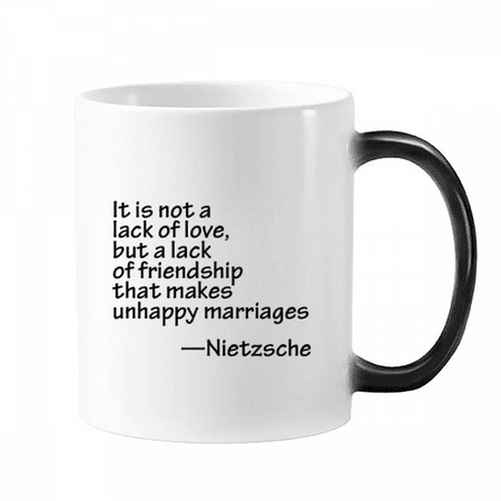 

Love Fridship Marriage Art Deco Fashion Mug Changing Color Cup Morphing Heat Sensitive 12oz