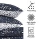 thumbnail image 5 of Southshore Fine Living Inc. Fundas de almohada decorativas azules, tamaño estándar, 20.0 x 26.0 in, fundas de almohada acolchadas, tamaño Queen, juego de 2, se adapta a almohadas Queen o Full, combina, 5 of 5