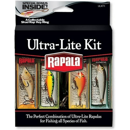 Rapala Ultra Lite Kit Fishing Lures with Collectable Shad Rap Key (Best Fishing In The Keys)