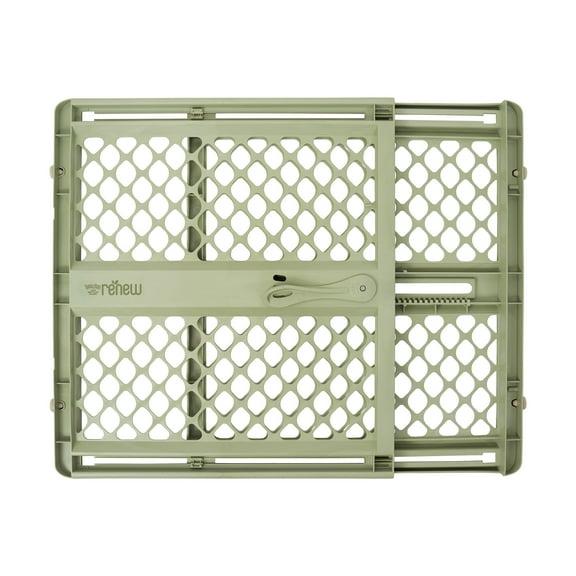 Toddleroo by North States Renew 100% Recycled Plastic Gate for Babies and Toddlers, Green