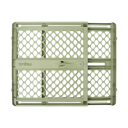 Toddleroo by North States Renew 100% Recycled Plastic Gate for Babies and Toddlers, Green