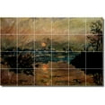 thumbnail image 1 of Ceramic Tile Mural-Claude Monet Country Painting 92. 36" w x 24" h using (24) 6 x 6 ceramic tiles, 1 of 3
