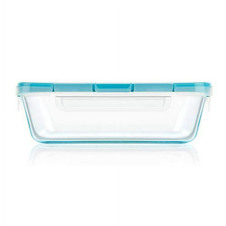 Snapware 6-Cup Total Solution Rectangle Food Storage Container, Glass 