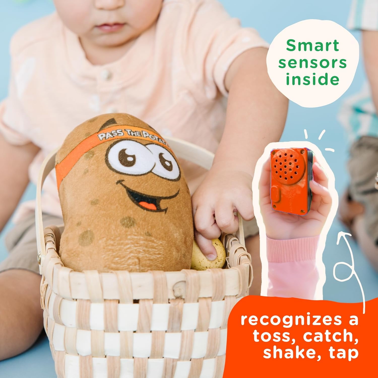 Move2Play, Pass The Potato | Hilariously Wild & Fun Kids Game | Easter Gift for Kids | Easter Basket Stuffer | Indoor/Outdoor Toy for Toddlers & Kids Ages 3-8+ | Summer & Camping Fun