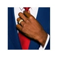 thumbnail image 2 of Bague Rainurée Plaquée Jaune Poli en Acier Inoxydable pour Hommes (8mm), 2 of 4