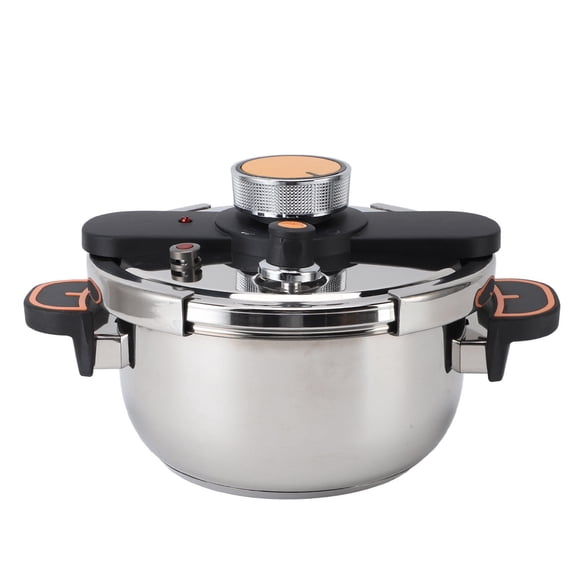 BOKYAN 4‑Liter 304 Stainless Steel Pressure Cooker – Fast, Even‑Heat, Non‑Stick, Energy‑Efficient Canning Pot for Home Kitchen