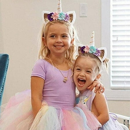 Headwear Headband - Girl Party Headdress Decorative Flower Hairband Kids Girls Headbands Headwear