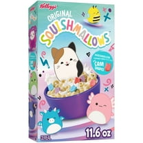 Kellogg's Squishmallows Breakfast Cereal, Kids Cereal, Family Breakfast, Original with Marshmallows, 11.6oz Box (1 Box)