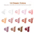 thumbnail image 3 of ROSALIND Poly Nail Gel Kit -14 Colors + 75 Nail Art Accessories Kit Nude Pink Series Poly Gel with Big Uv Light 48W and Electric Nail Drill Poly Nail Gel Starter Kit Valentine's Day gift. E22, 3 of 3
