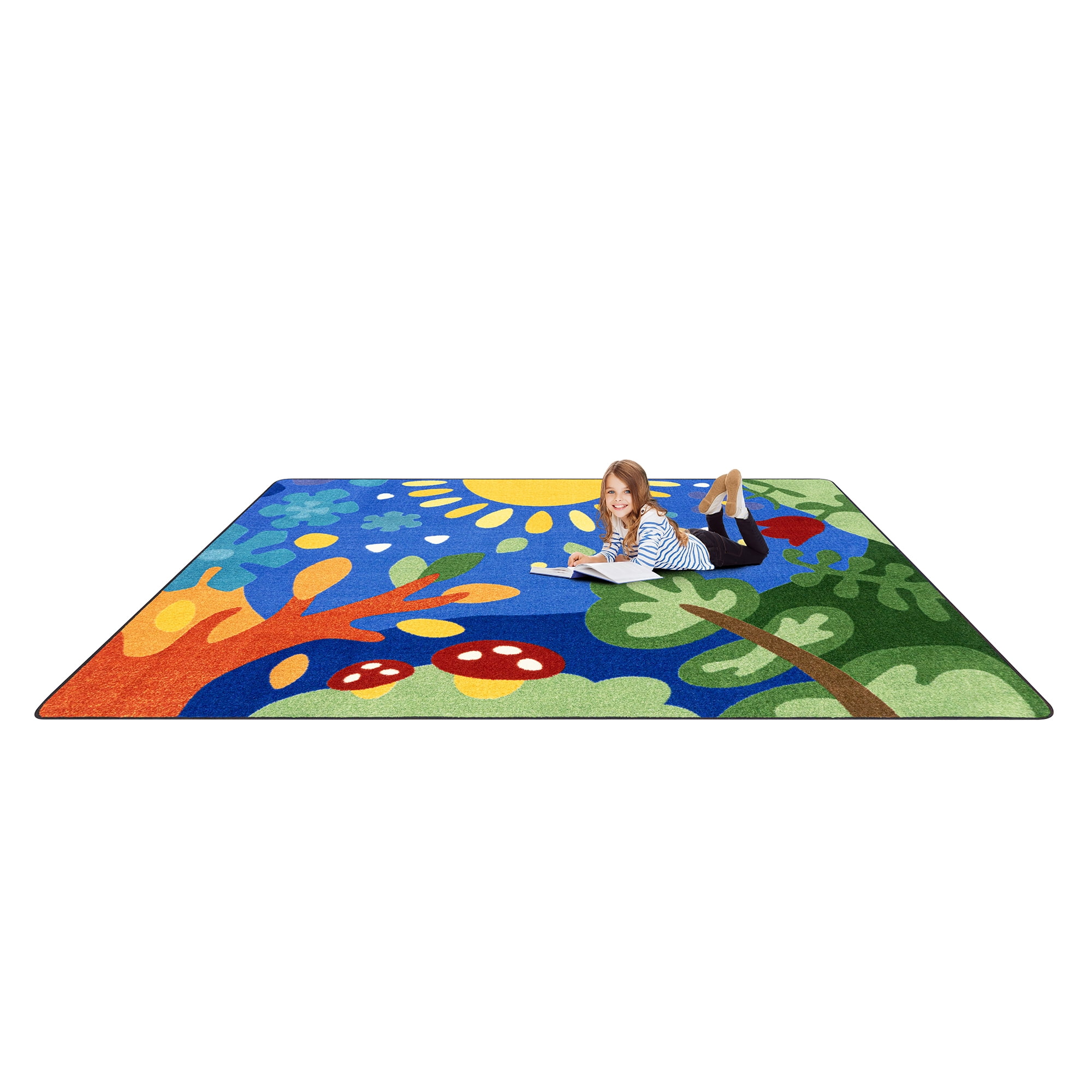 Joy Carpets Dream Awhile 7'8" x 10'9" Indoor Area Rug in Color Multi