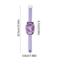 thumbnail image 3 of Plastic Mini Fan Purple Mini Portable Wrist Fan with USB Rechargeable Battery Detachable Wristband 3 Speed Settings and LED Lights for Desktop or Handheld Use(1Pcs) Rkxzt, 3 of 7