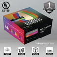 thumbnail image 7 of Opticore LED C9 Smooth Ceramic-Style Multi Color Christmas Lights with Shatterproof Christmas Bulbs, 25 Lights, 25’, 7 of 7