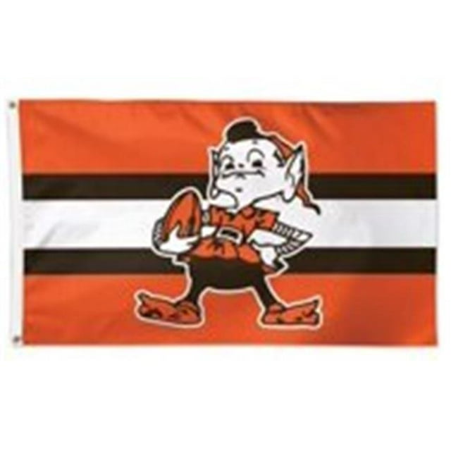 Wincraft 3208546210 Drapeau Rétro Logo Classique Style Deluxe Cleveland Browns - 3 x 5 Po