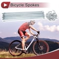 thumbnail image 2 of Unique Bargains 36 Set 13G Bicycle Spokes 13G Bike Wheel Spoke Galvanized Carbon Steel Silver Tone-245mm, 2 of 7
