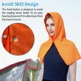 thumbnail image 5 of ZenCart Cooling Hooded Headscarf Button Closure UV Protection Towel Quick Dry Portable Design Unisex Gym Towel, 5 of 7