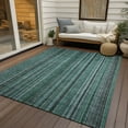 thumbnail image 5 of Addison Rugs Chantille Indoor/Outdoor Transitional Stripes Teal Washable Rectangle Rug, 10' x 14', 5 of 5