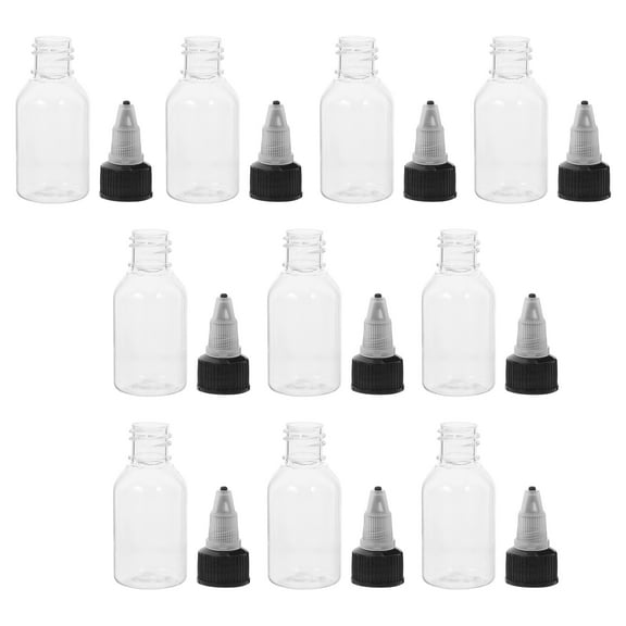 unbranded 10pcs Empty Plastic Perfume Bottles 25ml Small Clear Plastic Bottles With Twist Top Caps Mini Refillable Travel Liquid Containers For Essential Oils Toiletries Shampoo Lotion