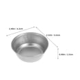 FOMIYES 10Pcs Round Plated Silver Paint Mixing Palette Cups with Easy ...