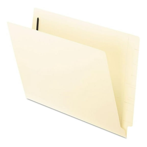 Manila Folders Letter Size - 50 Pack End Tab File Folders, 2 Fasteners, Straight Cut, Manila, Legal/Letter File Organization for Home, Office, School