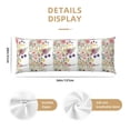 thumbnail image 3 of Bingfone Body Pillow Cover Long Pillow Case With Zipper Decorative Bedding Pillowcase 20"X54" Soft Cushion Pillow Case For Bedroom-Autumn Garden, 3 of 8