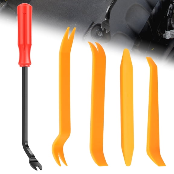 TMWEFUSC 2026 New 5 PCS Trim Removal Tool Automotive Clip Remover Car Interior Panel Removal Tool Fastener Remover for Car Dashboard Audio