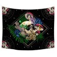 thumbnail image 1 of Tapiz de calavera Tapiz de hongos coloridos Tapiz de constelación Tapiz de estrellas negras Tapiz de tarot psicodélico para colgar en la pared de la habitación, 1 of 5