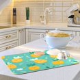 thumbnail image 6 of Kitchen Drying Mat Kitchen Drying Pad 18x24In Drying Dish Mat Dish Drying Mats Kitchen Countertop Multi-Function Drain Drying Mat Pineapple Pattern Cartoon, 6 of 8
