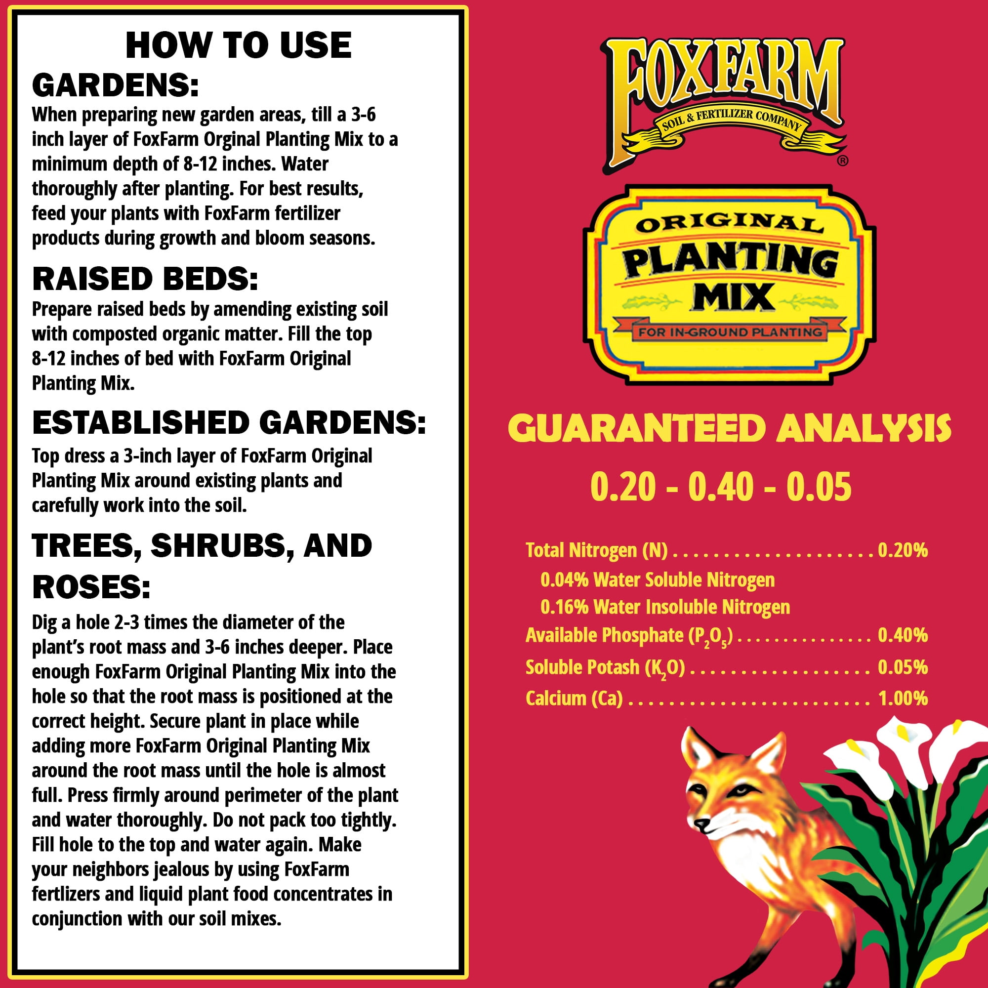 FoxFarm 1 Cu. Ft. Original Planting Soil Mix FF1