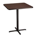 thumbnail image 2 of Pemberly Row Cafe Table 36" X Base 30"H Particleboard Black Frame Mahogany Top, 2 of 4