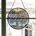 thumbnail image 3 of Stained Glass Window Hanging, Stunning Suncatchers for Windows with Fade Resistant Hand-Painted Decorative Hanging Ornaments Captures Sunlight to Create a Vibrant Atmosphere (Tree, 3 of 6