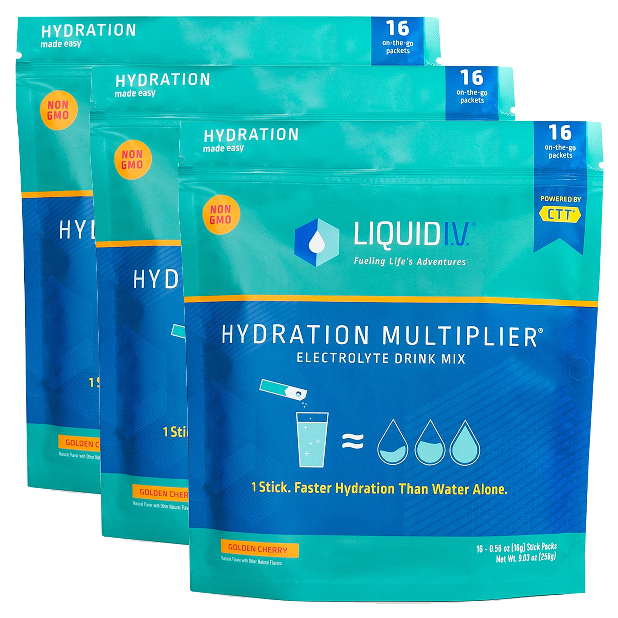 Liquid I.V. Hydration Multiplier Golden Cherry Hydration Powder