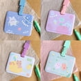 thumbnail image 3 of Student Ins style Bank Card Cartoon Lanyard Double-sided pattern Bus Card Cover Card Case Credit ID Card Card Holder 3, 3 of 8