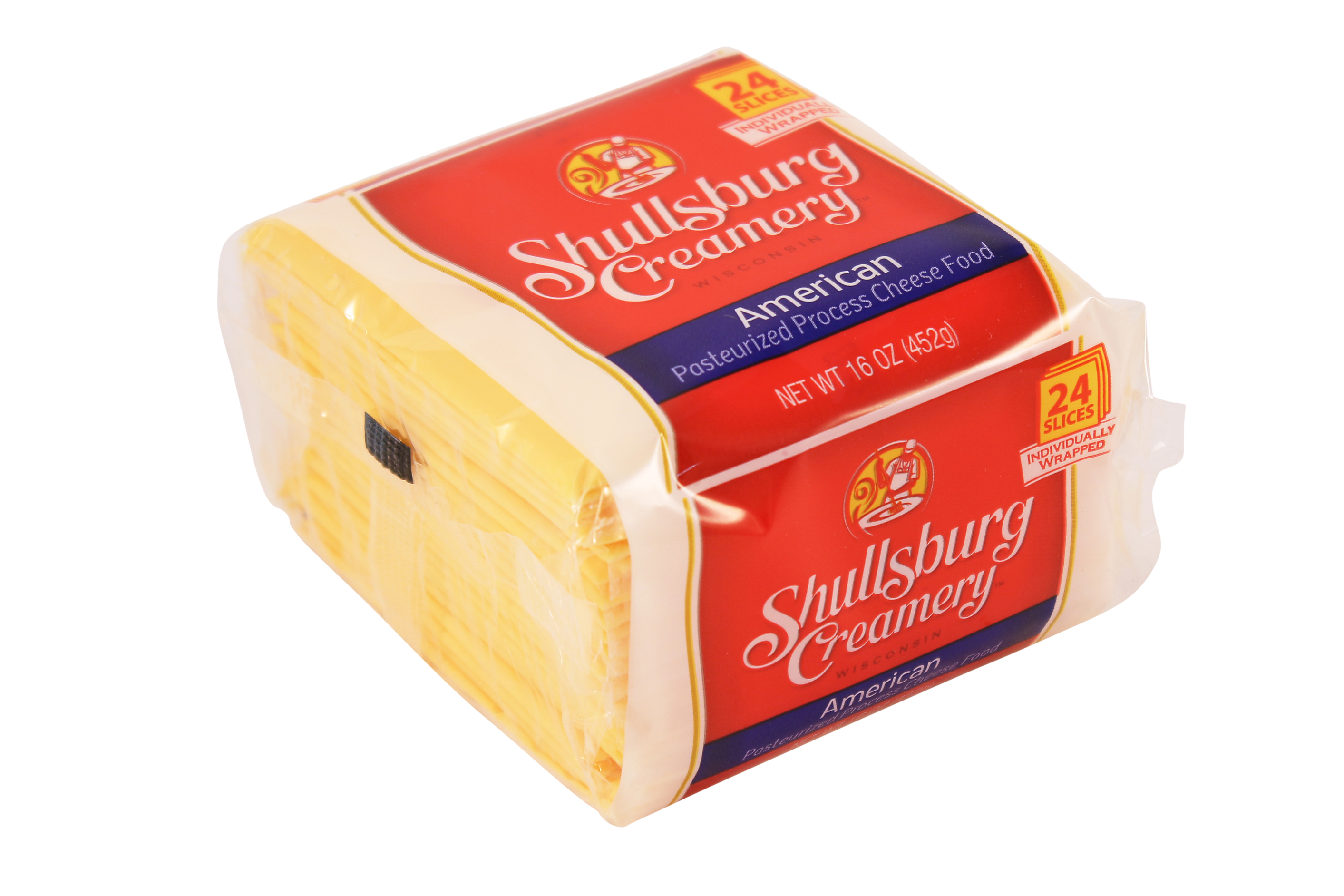 Shullsburg Creamery Sliced American Cheese, 16 Oz., 24 ...