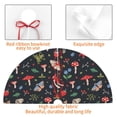 thumbnail image 4 of KLL 48" Christmas Tree Skirt Forest Flora and Insects Xmas Tree Skirts Mat for New Year Xmas Holiday Party Indoor Outdoor Home Decoration, 4 of 7