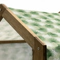 thumbnail image 5 of Leaf Pet House, Tropical Leaf of Palm Tree Livistona Rotundifolia Island Jungle Foliage, Outdoor & Indoor Portable Dog Kennel with Pillow and Cover, 5 Sizes, Green Pale Green White, by Ambesonne, 5 of 5