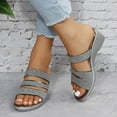 thumbnail image 2 of OAVQHLG3B Women's Sandals on Summer Ladies Lightweight Slippers Sandals Casual Wedge Heels Women's Shoes, 2 of 8