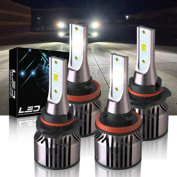 LED Combo CSP Headlight Kit Bulbs Hi Low Beam 4X for 2011-2020 Honda Odyssey