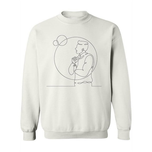 Astrophysicist Outline Sweatshirt Women -Image by Shutterstock, Female 3X-Large