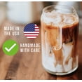 thumbnail image 3 of Etched Monogram 16oz Can Glass for Soda or Beer (Letter J), A-Z Personalized gifts for men, Customized coffee glasses, Custom Initial, Birthday gift for Mens Her Brother Husband Cup with J, 3 of 5