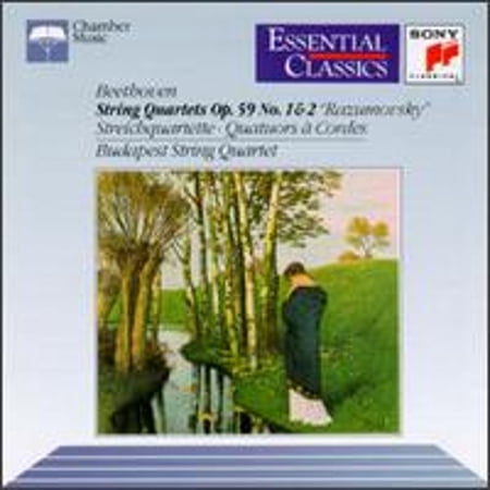 Beethoven: String Quartets Op. 59 Nos. 1 & 2 (CD) by Alexander Schneider (violin) Boris Kroyt (viola) Budapest Quartet (strings) Joseph Roisman (violin) Mischa Schneider (cello)