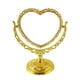 thumbnail image 2 of Espejo de maquillaje de mesa, espejo de giratoria, espejo de soporte de escritorio para vestirse Forma de corazón de oro Yuyangstore Espejo de maquillaje de mesa, 2 of 6