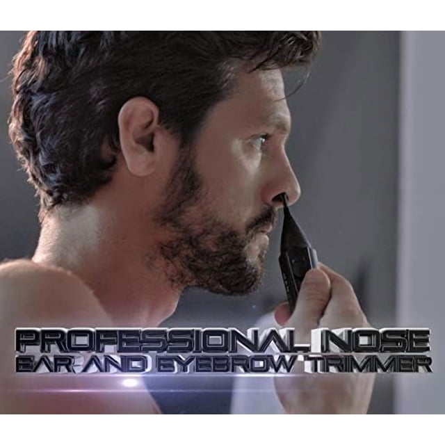 Mangroomer New Advanced Professional Plus+ Nose Trimmer, Ear Hair Trimmer & Eyebrow Trimmer With Bonus Light & Trimming Comb