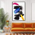 thumbnail image 2 of IDEA4WALL Framed Canvas Wall Art for Living Room, Bedroom Colored Brush Canvas Prints for Modern Home Decoration Ready to Hang, 2 of 4